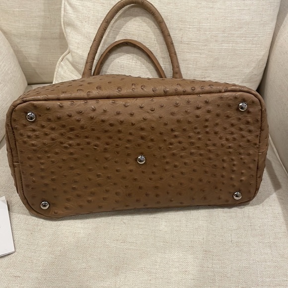 FURLA ostrich handbag. Only wore twice it’s like brand new. - Picture 11 of 17